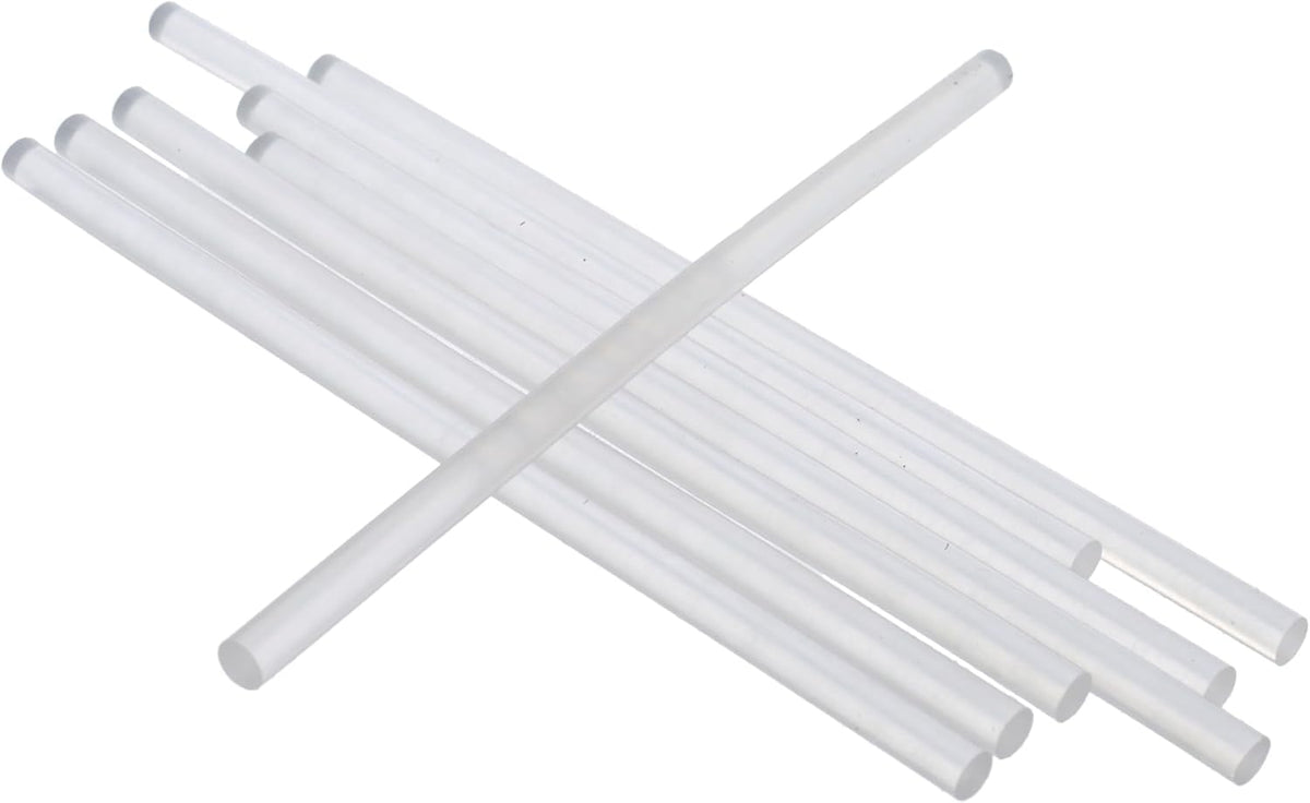 Transparent Hot Melt Glue Sticks – 8 Pieces – Clear Glue Gun Refills for Crafting, DIY & Repair - No: 1181