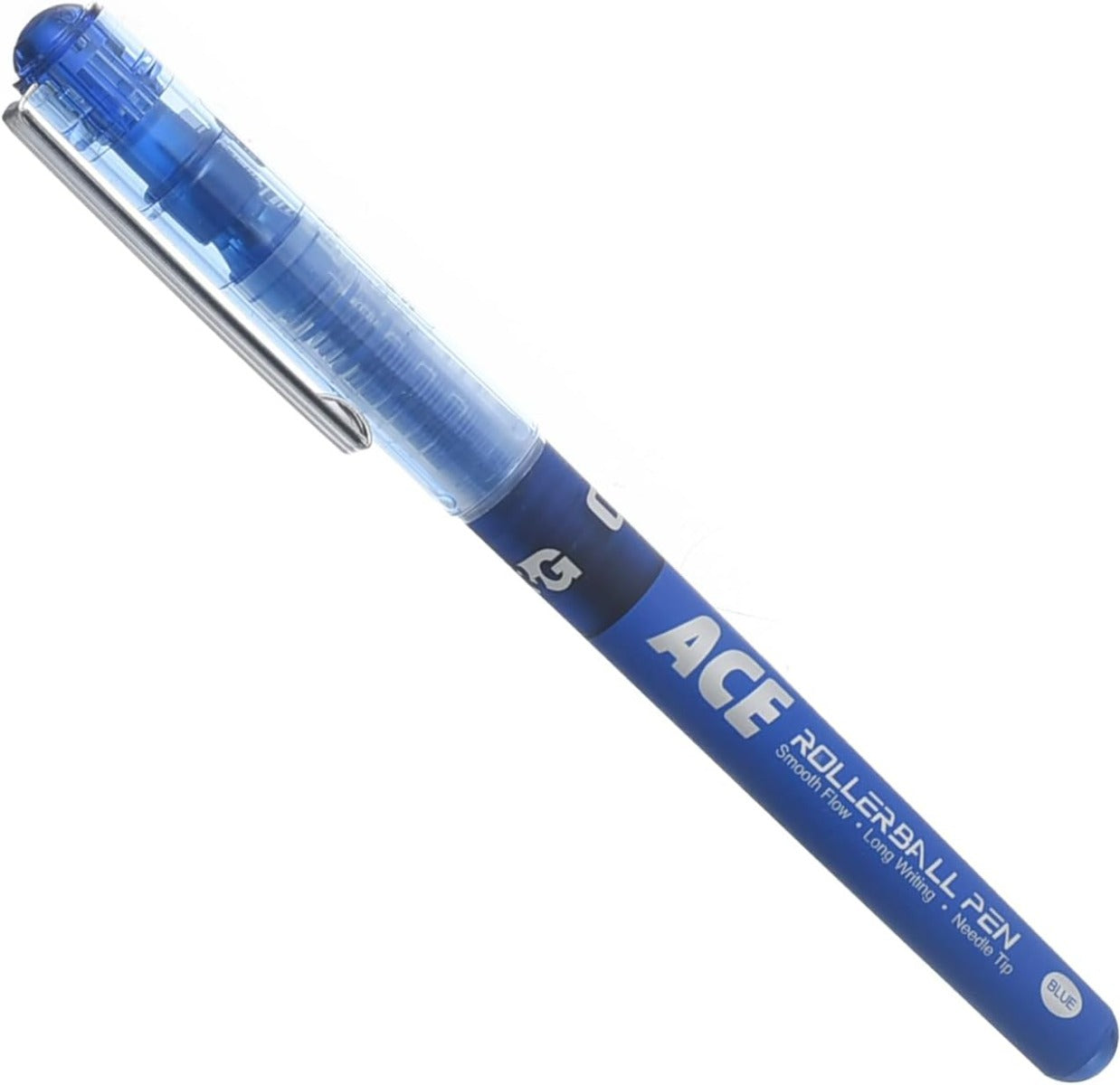 قلم حبر جاف M&amp;G Chenguang ACE، كتابة فائقة الدقة والسلاسة، 0.05 مم - أزرق - قطعة واحدة - رقم المنتج: ARP50174