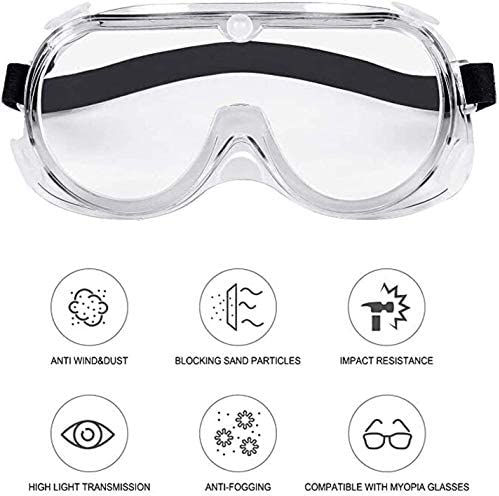 Safety Glasses Over Prescription Goggles Lab Anti Fog - No:CX02
