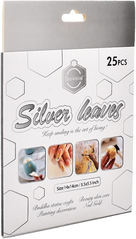 حافظ على ابتسامتك - رقائق راتنج فضية معدنية - 25 ورقة - رقم: SJB-0003S 