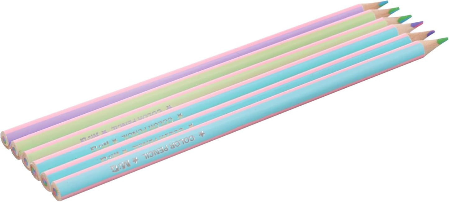 M&G Chenguang Pastel Colored Pencils, Soft and Vibrant Artistic Creations, 12 Colors No: AWPQ2121