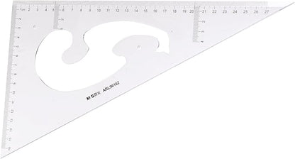 M&G 96162 Triangle Set M&G Size 30Cm, Crafted From High-Quality Materials To Ensure Durability And Longevity - Clear