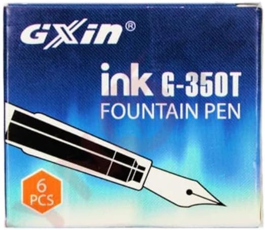 Gixin Pack of Blue Ink Cartridge Refills - 6pcs - No: G-350T