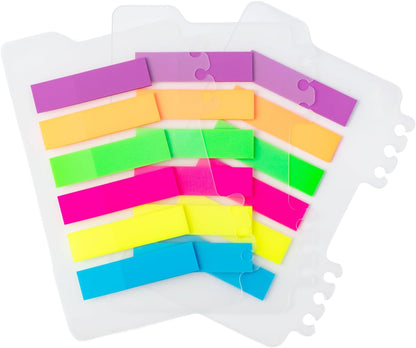 M&G Chenguang PETSTICK Sticky Page Flags – 6 Colors, 20 Sheets Each, Transparent Writable Index Tabs – No: YS-21
