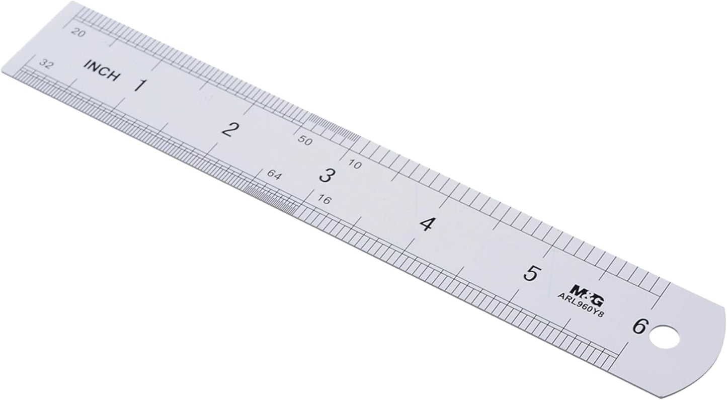 M&G Aluminum Ruler, 15 Cm - NO : 960Y8