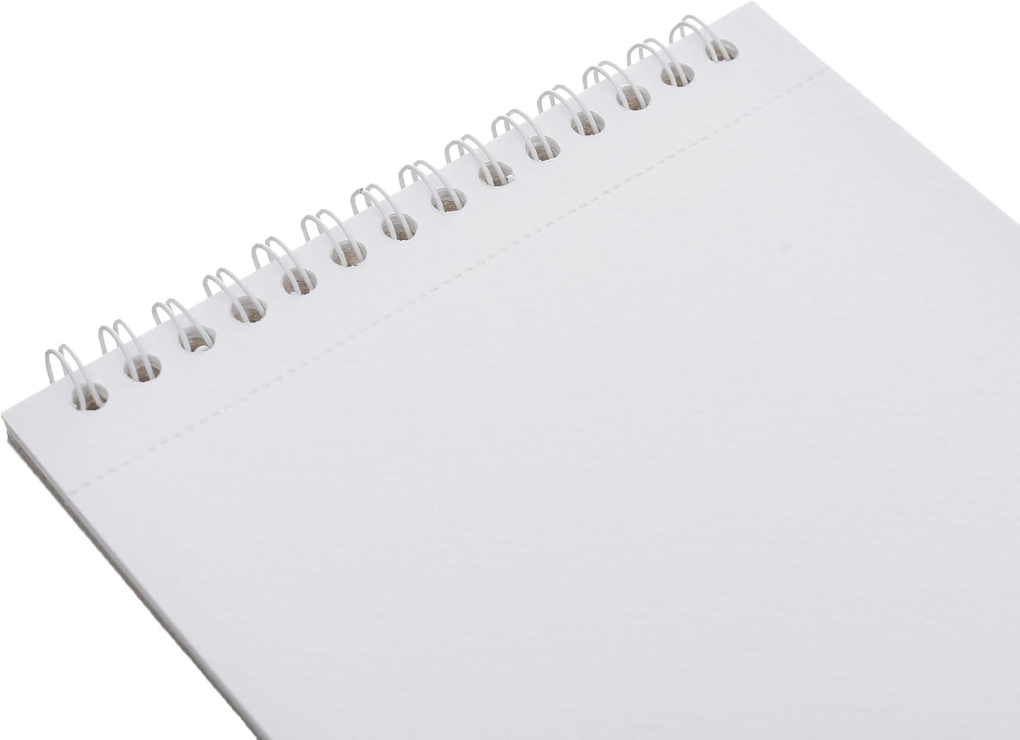 Yassin White Sketchbook, 12 Sheets 15x21cm Wire-Bound for Art and Sketching