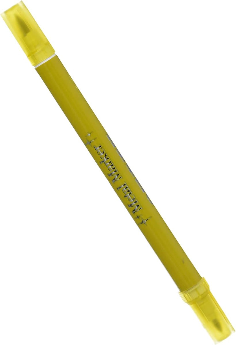M&G Yellow Metal Marker Pen, Number 8062, Double-Tip,