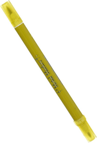 M&G Yellow Metal Marker Pen, Number 8062, Double-Tip,