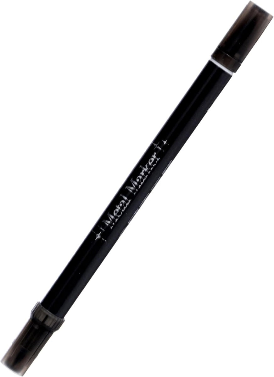 M&G Black Metal Marker Pen, Number 8062, Double-Tip,