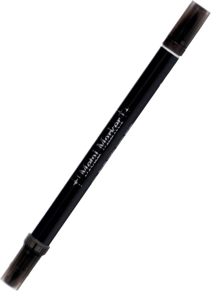 M&G Black Metal Marker Pen, Number 8062, Double-Tip,