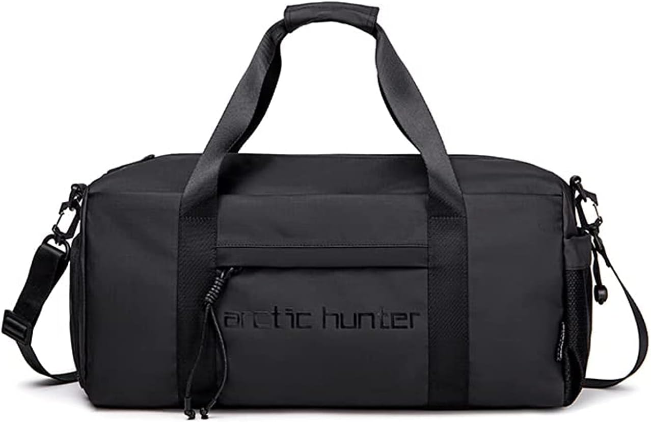 حقيبة سفر رياضية مقاومة للماء من آركتيك هانتر، لون أسود - رقم: LX00537