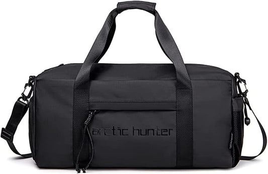 Ah Arctic Hunter Water Resistant Weekend Travel Gym Duffel Bag, Black - No:LX00537