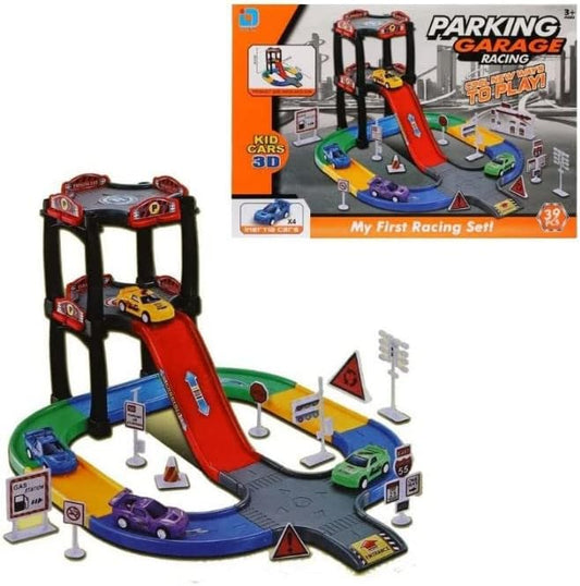 مجموعة مرآب سباق السيارات للأطفال - رقم: 735 