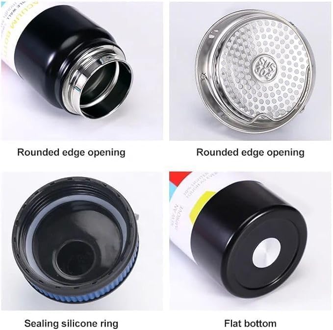 800ml Vacuum Insulated Stainless Steel Thermal Bottle, Leakproof, BPA Free, Hot/Cold Sports Water Bottle for Coffee, Tea, Travel