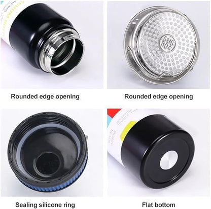 800ml Vacuum Insulated Stainless Steel Thermal Bottle, Leakproof, BPA Free, Hot/Cold Sports Water Bottle for Coffee, Tea, Travel