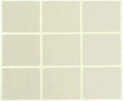 ElManar White Label Stickers 43×52mm - Adhesive Paper Labels for Products & Office (6222002206103)