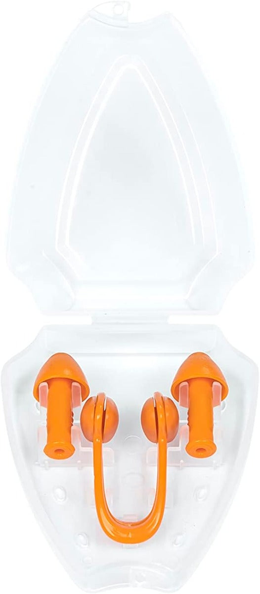 مجموعة بيست واي المكونة من 3 قطع: مشبك أنف وسدادات أذن للسباحة للأطفال والكبار - رقم: 26032