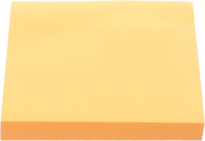 ملاحظات لاصقة من إم آند جي تشنغوانغ، ملاحظات منظمة، 100 ورقة، لون برتقالي نيون - رقم: Ys-461