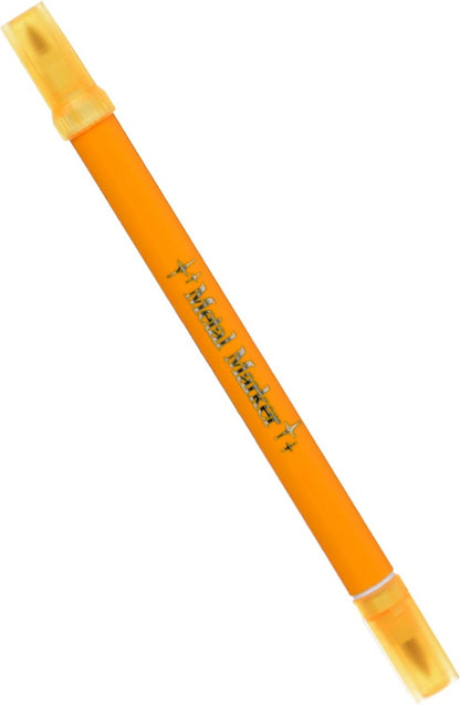 M&G Metal Marker Pen, Number 8062, Double-Tip, Orange