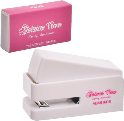 M&G Chenguang Cherry Blossom Mini Stapler with 24/6 Staples - No:ABS916DE