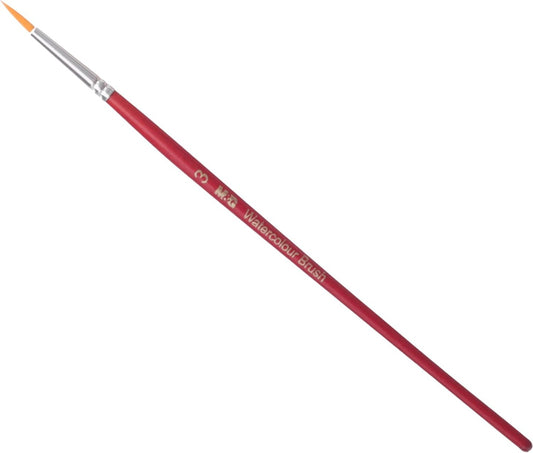 M&G Chenguang Watercolor Round Brush, Smooth Art Painting, Synthetic Bristles - Size: 3 - No:ABH978D2C