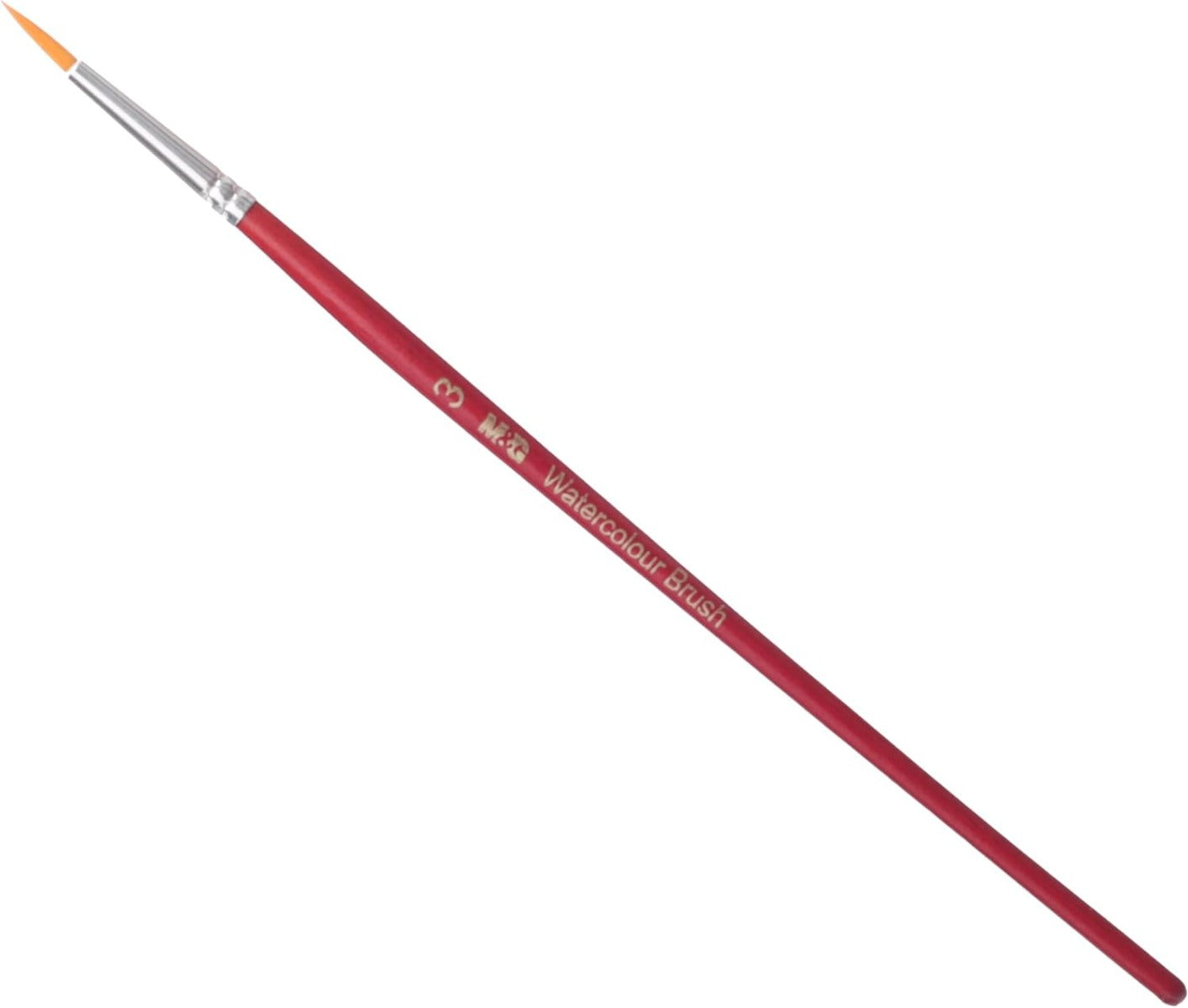 M&G Chenguang Watercolor Round Brush, Smooth Art Painting, Synthetic Bristles - Size: 3 - No:ABH978D2C