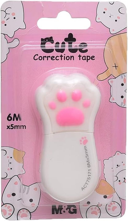 M&G Chenguang Cute Cat’s Paw Correction Tape 6M x 5mm Best Gifts for Cat Lovers - 1pcs - No: ACT75171