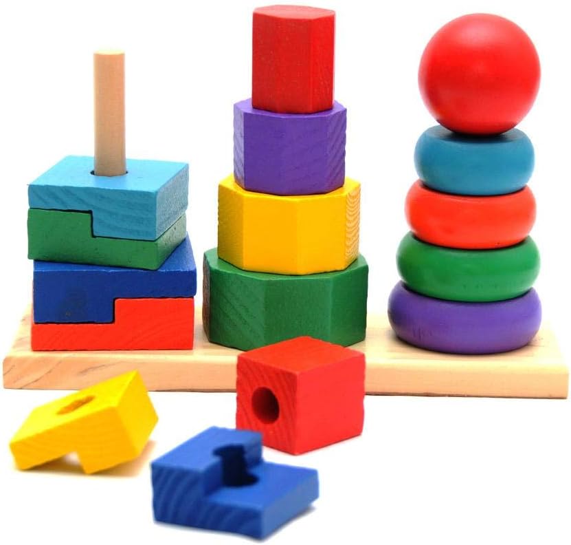Educational Wooden toy set Tower shape