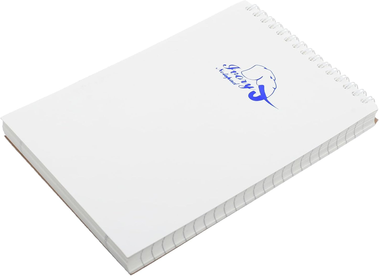 Yassin Ivory Block Note, 100 Sheets A5 Wire-Bound for Elegant Notes, Ivory