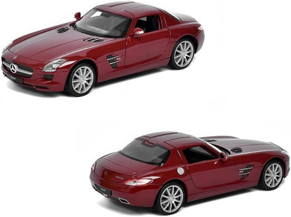 سيارة نموذجية من المعدن المصبوب من ويلي نيكس بمقياس 1:24 - مرسيدس بنز SLS AMG - رقم: 24025