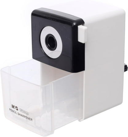 مبراة أقلام رصاص مكتبية نصف أوتوماتيكية من إم آند جي تشنغوانغ، دقيقة ومتينة، شفرة قوية - قطعة واحدة - رقم: APS95632