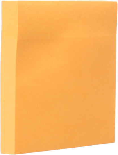 ملاحظات لاصقة من إم آند جي تشنغوانغ، ملاحظات منظمة، 100 ورقة، لون برتقالي نيون - رقم: Ys-461