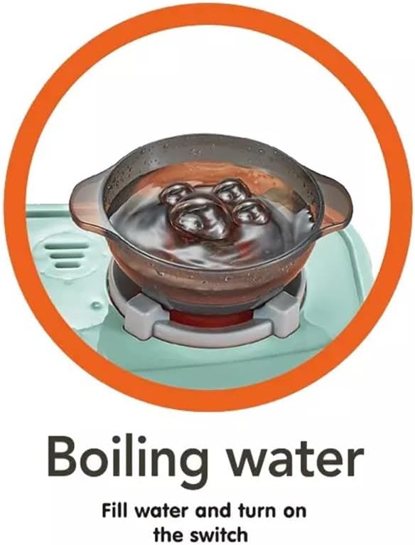 مجموعة ألعاب مطبخ للأطفال مكونة من 67 قطعة، لعبة رش الماء للأطفال مع أضواء وأصوات - رقم: 922-112