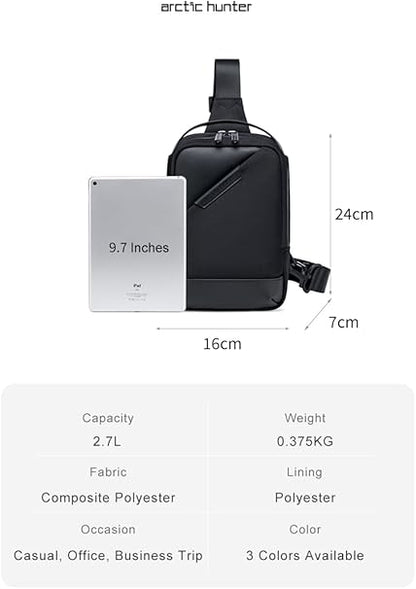 Ah Arctic Hunter Multipurpose Cross body Shoulder Bag for Unisex Chest Bag Travel Hiking Daypack-No:B000693