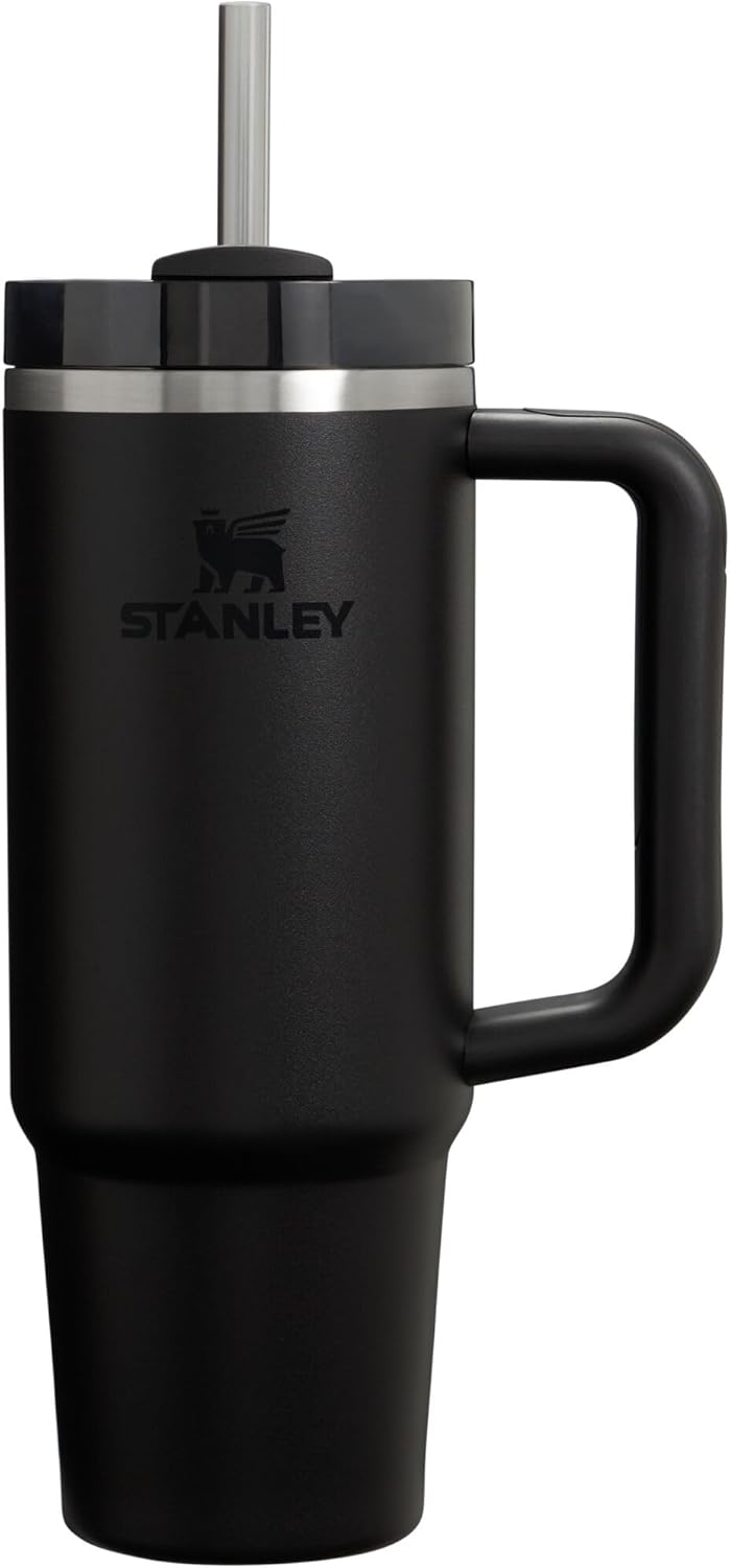 Stanley Stainless Steel Mug, (1200ml) Stainless Steel Mug with Straw and Handle, Insulated Mug with Lid Travel Mug, Stainless Steel Coffee Mug for Hot Iced Drinks