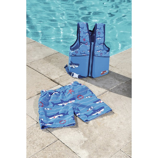 سترة سباحة للأولاد من قطعتين مع خاصية الطفو، رقم: 32124
