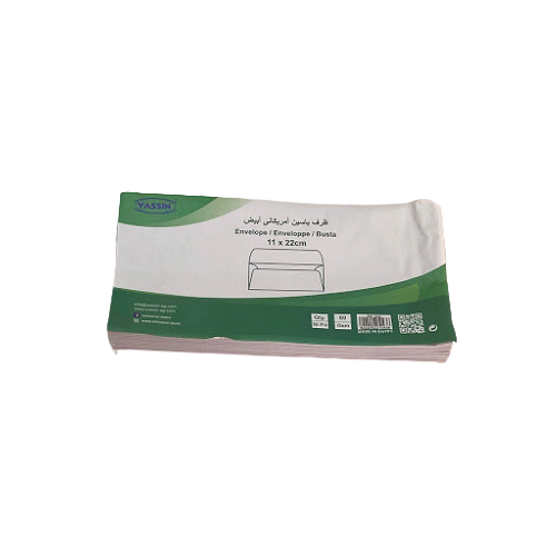 Yassin Pack Of Envelopes For Commerce 50pcs - 11*22cm - No:1043