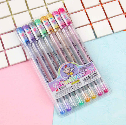 M&G New 1.0mm flash color gel pens 8 colors set - No:AGP13103