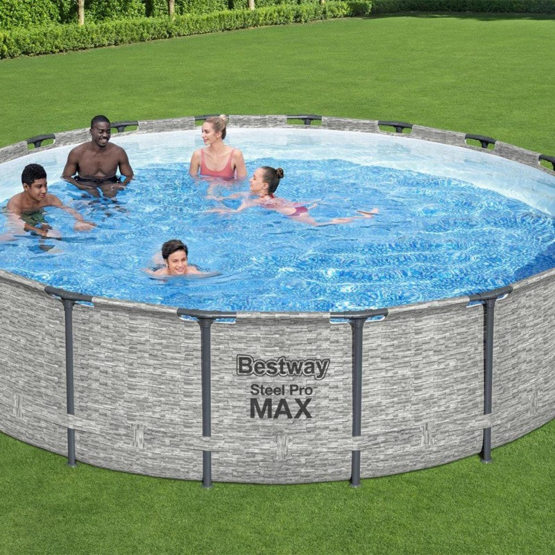 حوض سباحة دائري Bestway Steel Pro MAX 5.49م × 1.22م