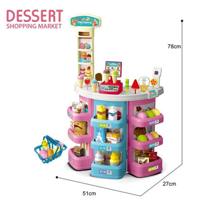 مجموعة ألعاب سوق الحلويات للأطفال - 45 قطعة - رقم: 922-06C