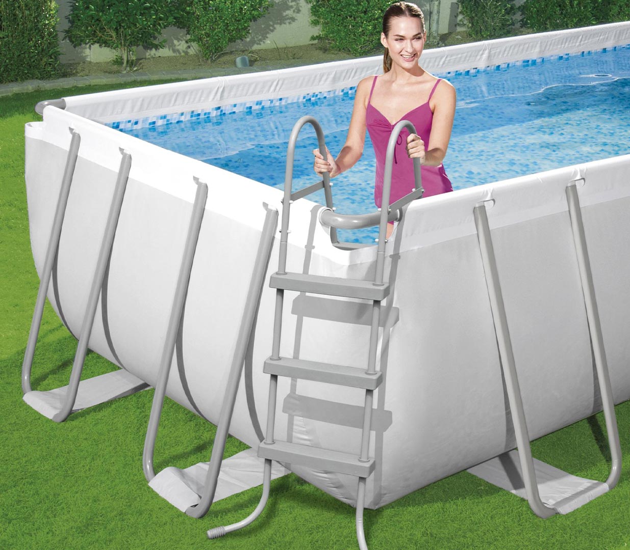 Bestway Power Steel Rectangular Above Ground Pool 404×201×100cm – No.56441