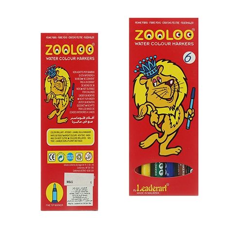 أقلام تلوين مائية - 6 ألوان