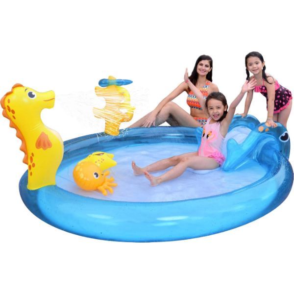 JIlong Children's pool Sea life 200cm*152cm*40cm - No:57173