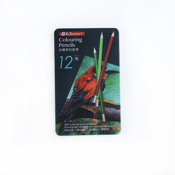 Superior Pack of 12 Colouring Pencils No: MS402-12T