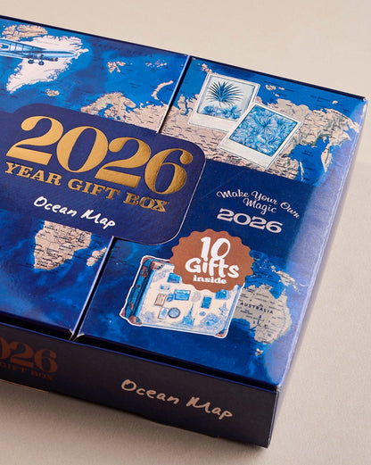 تقويم موفاكيرا، خريطة المحيط، صندوق هدايا يومي سنوي 2026 (أجندة)