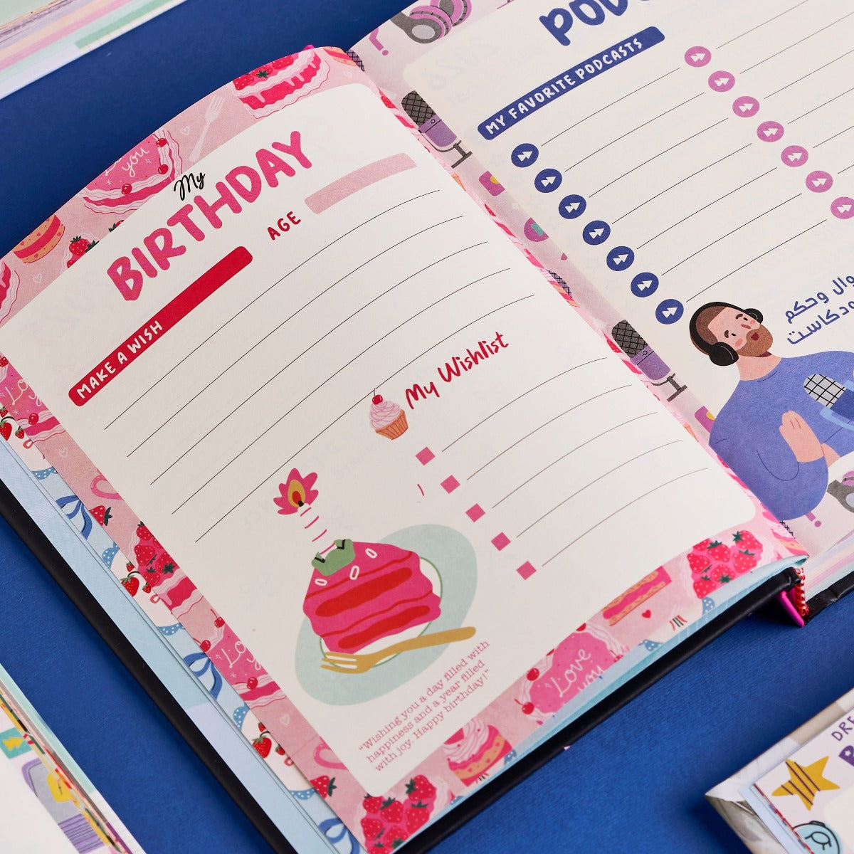 Mofakera Pink Bows Daily gift Calendar Agenda 2026 - A5