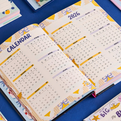 Mofakera Ocean Map Daily gift Calendar Agenda 2026 - A5