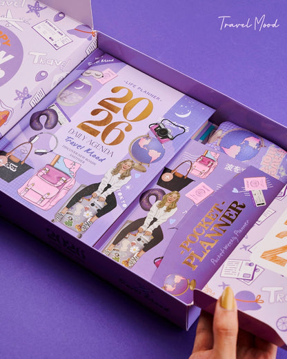 Mofakera Calendar Travel Mood Daily Year Gift Box 2026 ( Agenda )