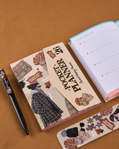 تقويم موفاكيرا الشتوي الأنيق اليومي السنوي، صندوق هدايا 2026 (مفكرة) 2026