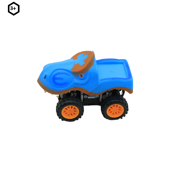 سيارة ديناصور أزرق بلاستيكية قابلة للسحب من أنيمال لاند، رقم 1958D-1